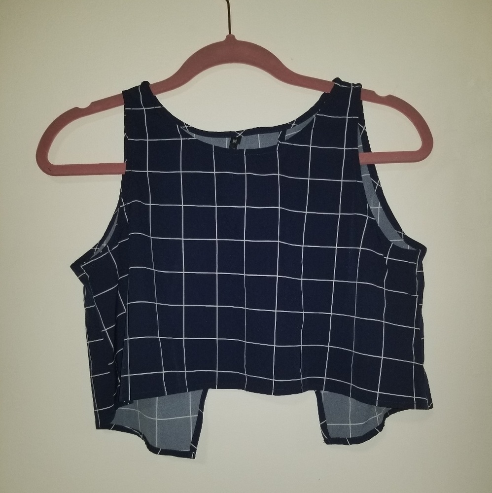 Flirty back crop top